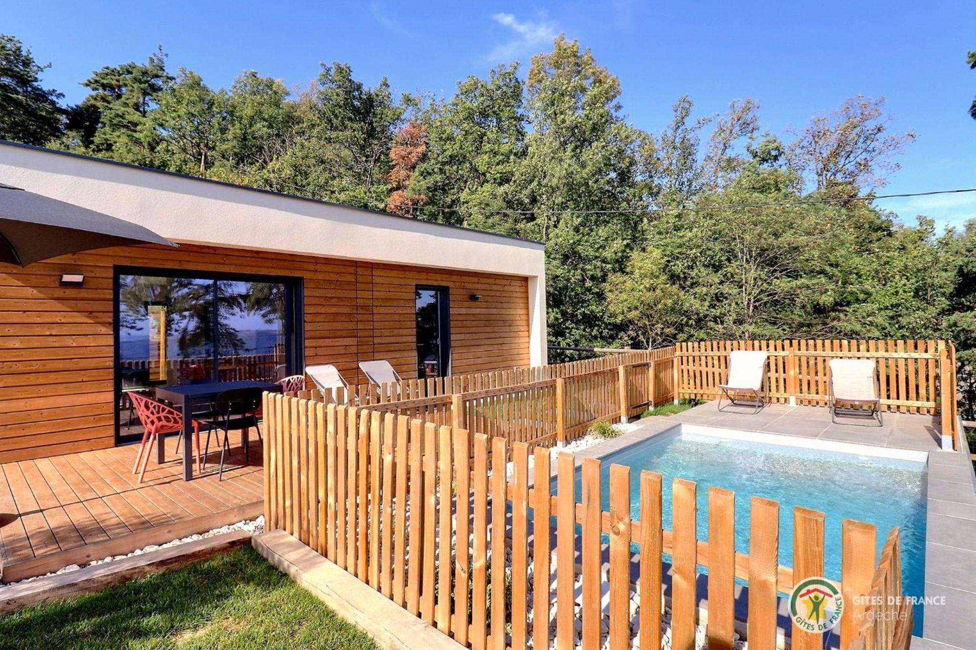 La Booa - Ecolodge En Ardeche - Piscine Privee - Ecolodgite Ozon  Exterior foto